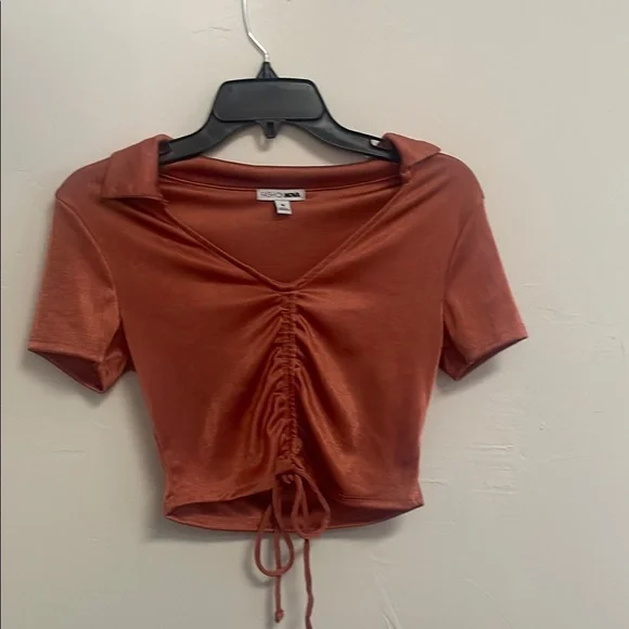 Fashion Nova Copper Crop Top - Picture 1 of 4